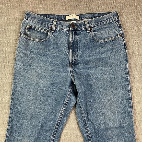 LL Bean Jeans Mens 36x30 Blue Double L Classic Fit Workwear Denim Actual 34x29
